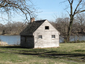 Restored Tilghman slave house, 2012